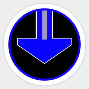 Time Blue Badge Sticker